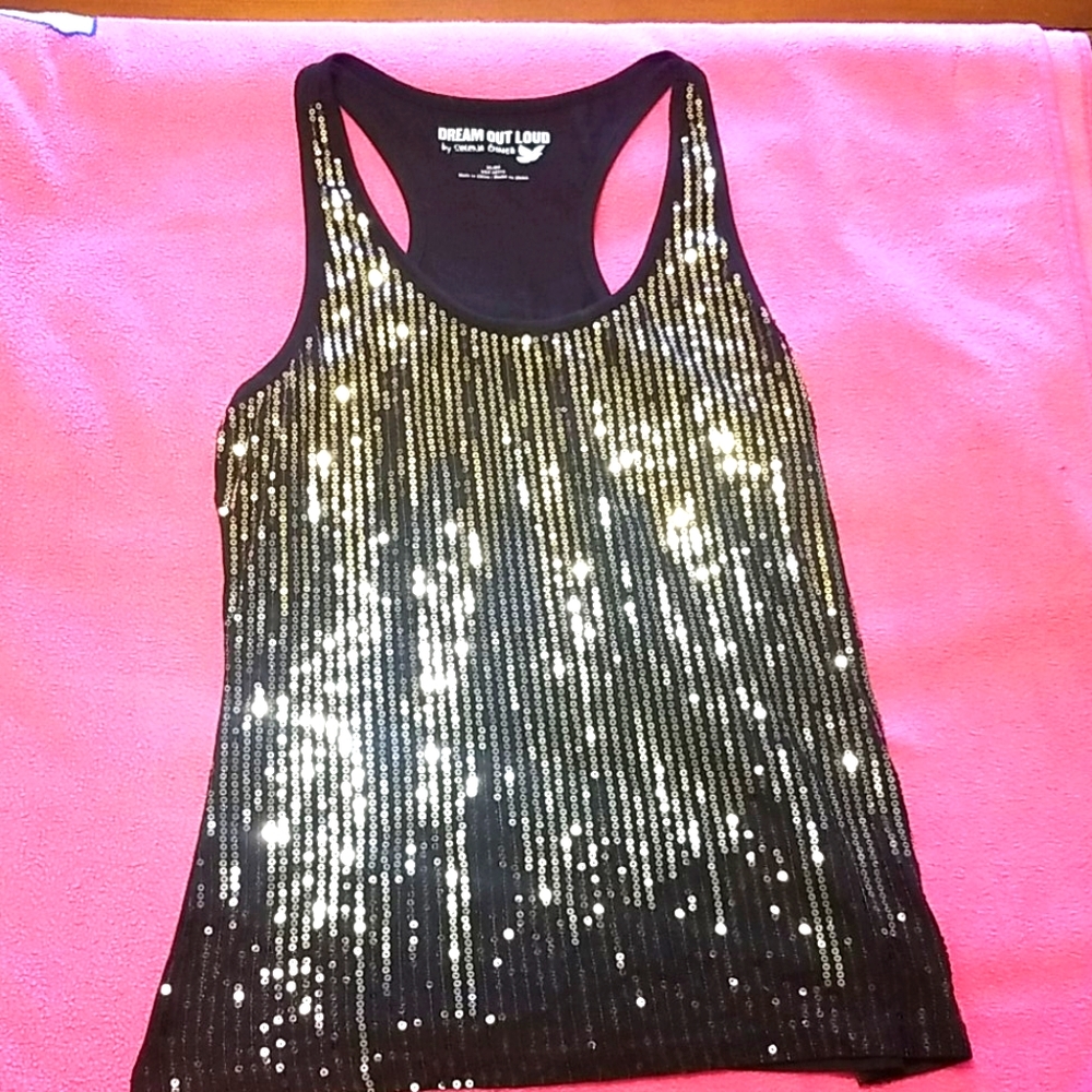 sparkly tank top